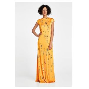 Gorgeous gold Zara maxi dress